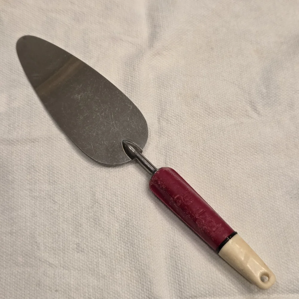 Vtg A & J Stainless Steel Spatula Red White Handle Ekco USA